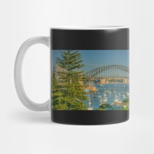 Sunny Sydney Harbour pano 1 Mug